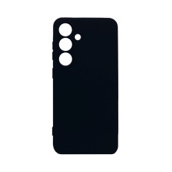 Capa de Silicone com Moldura de Câmera para Samsung Galaxy S24 Plus Azul Escuro Capa de Silicone com Moldura de Câmera para Samsung Galaxy S24 Plus Azul Escuro